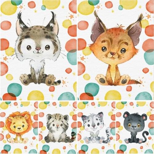 2021 New Cartoons Diamond Mosaic Animal Lion DIY Diamond Painting Childrens Handicrafts KB136