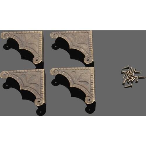 4pcs Corner Decorative Protector Cover Box Book Scrapbook Album Jewelry Box Protector Iron Corner
