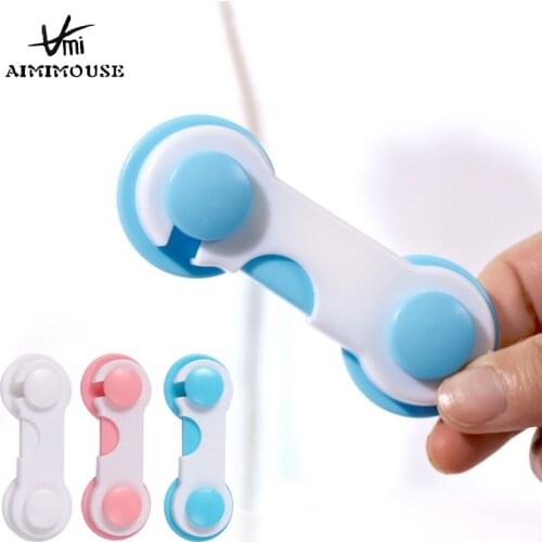 5Pcs Plastic Cabinet Lock Child Safety Baby Protection From Children Safe Locks for Refrigerators Baby Security Drawer Latches