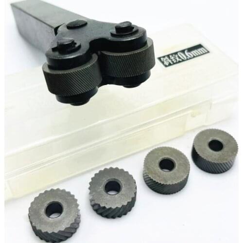 Net knurling cutter 0.6mm 1.0mm 2.0mm HSS inner hole embossing wheel 16mx18mm embossing cutter steel lathe tool holder twill hob