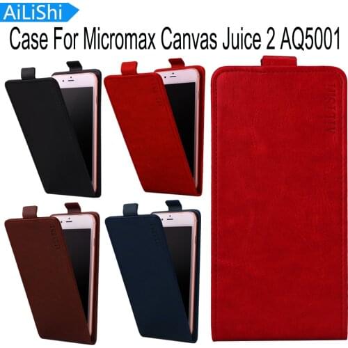 AiLiShi For Micromax Canvas Juice 2 AQ5001 Case Top Quality Up And Down Flip Fashion PU Leather Case Protective Cover Skin Hot