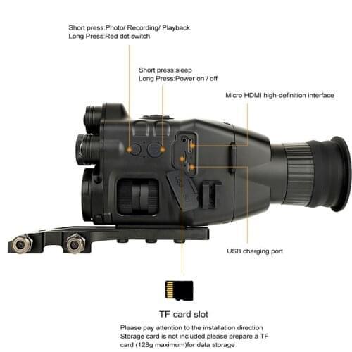 CY789 New hunting Night Vision High definition pluggable memory card with mounting accessories take pictures and record videos