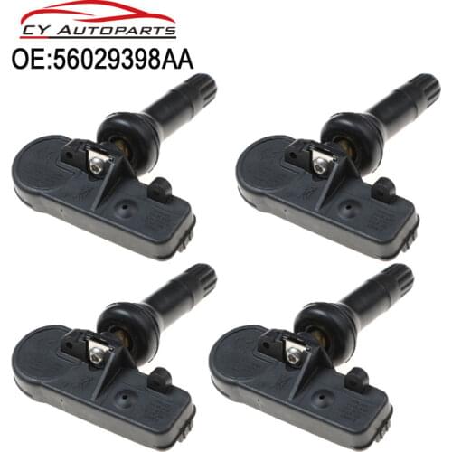 4PCS New Tire Pressure Sensor TPMS For Chrysler Dodge Jeep Mitsubishi Fiat 433MHZ 56029398AA 56029398AB