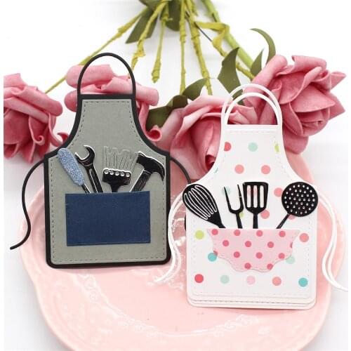 KSCRAFT Apron Stamps And Cutting Dies for DIY Scrapbooking/Card Making/Kids Fun Decoration Supplies