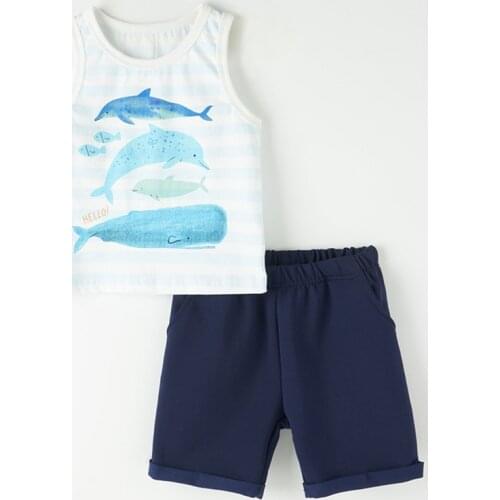Brand Quality 100% Cotton Baby Boys Clothes Sets T shirt Pants Beach Children Clothing Suits Boys Infant Kids Sports Sets Outfit