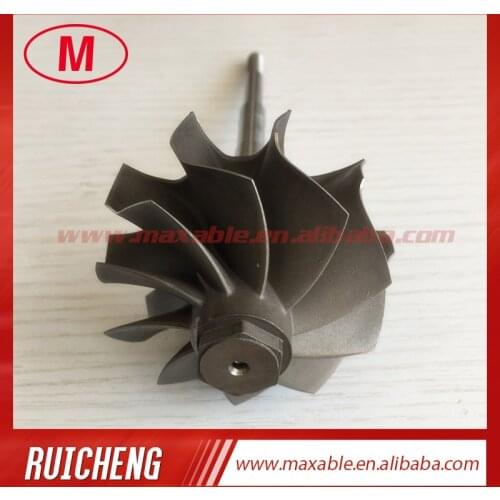 GT3076R 55X60mm 10 blades ball bearing turbo wheel/ turbine shaft&wheel for turbocharger