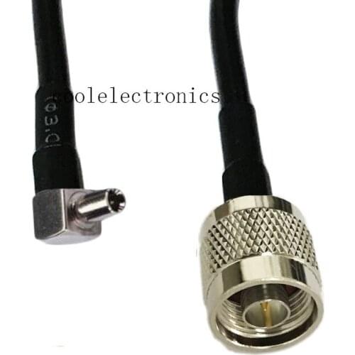 RG174 RF Coaxial Pigtail Jumper Cable TS9 Male Plug Right Angle to N Male Plug Connector 1m 3m 5m 10m