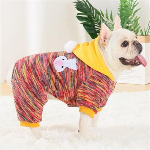French Bulldog Clothes Winter Poodle Bichon Schnauzer Pug Dog Coat Outfit Welsh Corgi Clothing Frenchie Dog Costume Jumpsuit