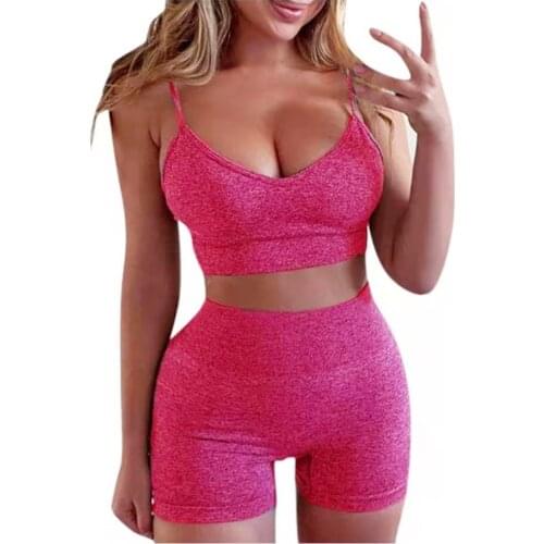 Summer Sexy Women Crop Top 2 Piece Set Skinny Camisole Shorts Set Women Casual High Waist Booty Shorts Outfits Tank Top