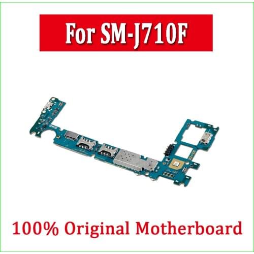 For Samsung Galaxy J7 J710F Motherboard 100% Original Unlocked for Galaxy J710F Logic boards with Full Chips with Android system