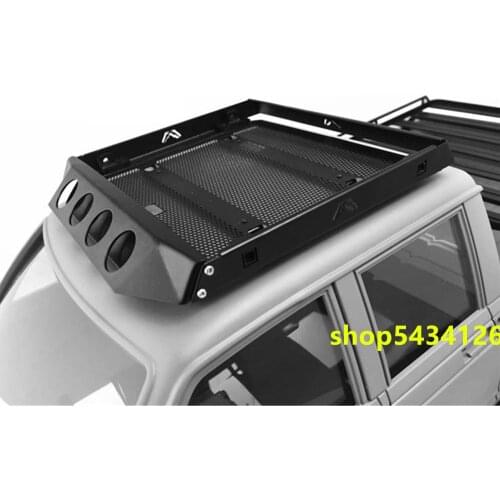 Metal Body Roof Rack For 1/10 Rc Car Traxxass Trx4 cc01 Wrangle YJ 4WD TF2 LC70 Scx10 ii XJ Remote Control Car Climbing Parts