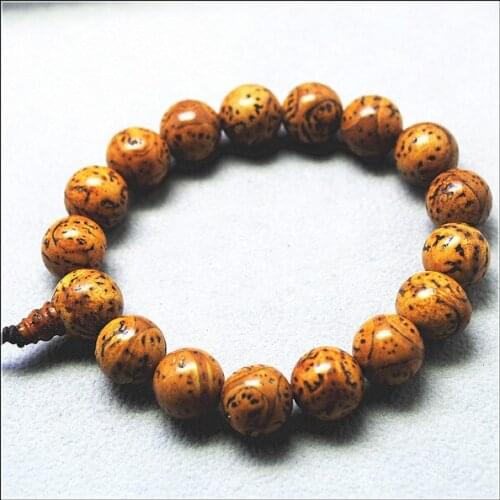 1PC nature longan bodhi wooden bracelets mushroom men bracelets size 12mm powerful bracelets your sepecial collection