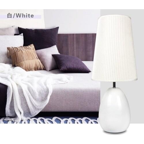 Cloth table lamp Golden Ameican Simple Warm Creative Retro Loft American Style Lighting For Home Bedroom Foyer Hotel