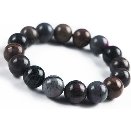 Genuine Natural Purpel Sugilite Gems Stone Crystal Round Loose Beads 13mm Fashion Women Bracelet