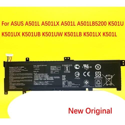 NEW B31N1429 Laptop Battery For ASUS A501L A501LX A501L A501LB5200 K501U K501UX K501UB K501UW K501LB K501LX K501L 48Wh