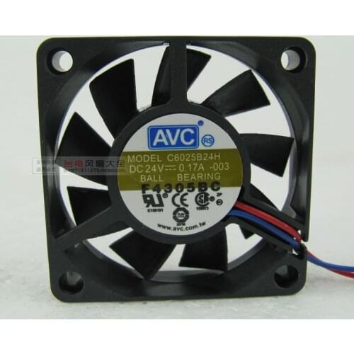 6015 24V 0.17A C6025B24H Double Ball Inverter Fan Cooling Fan