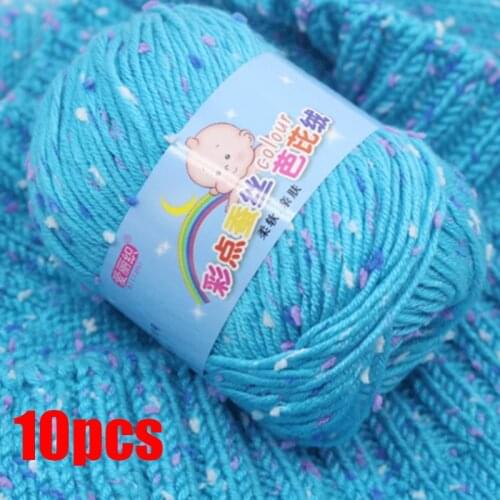 10pcs Wholesale Yarn Baby Cotton Cashmere Yarn for Hand Knitting Crochet Fio De Malha Para Croche