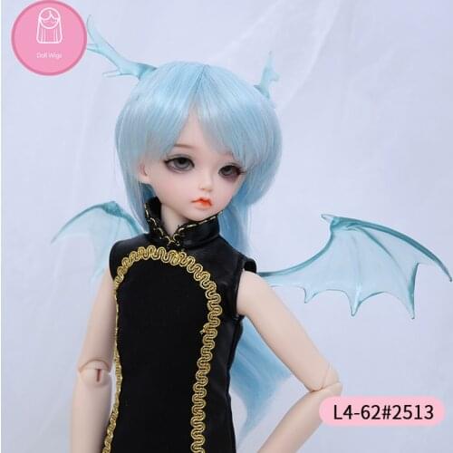 Wig For Doll BJD free shipping size 7-8inch 1/4 high-temperature handmade wig long hair bjd sd doll Wigs in beauty