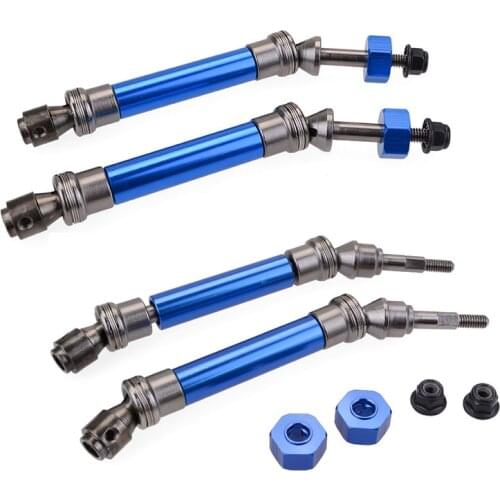 CVD Steel Front & Rear Drive Shaft Assembly Heavy Duty for 1/10 Traxxas Slash 4X4 Stampede VXL 2WD 6851R 6851X 6852R 6852X