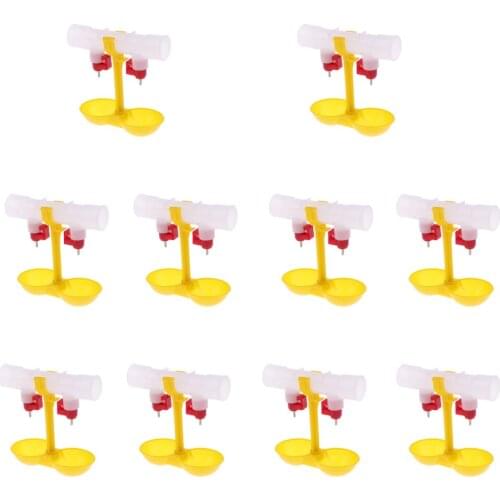 Double Feeder Drinker Poultry Drinker Cup Water Drinker For Poultry Chickens Hens Ducks Chicks, etc