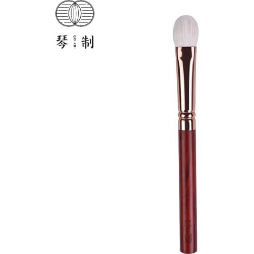 QINZHI Professional Handmade Make Up Brush 114 Large Eye Shadow Brush Soft Saibikoho Goat Hair Short Handle Makeup Brushes
