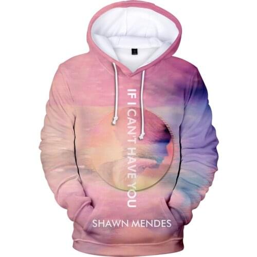 Shawn Mendes 3D hoody men/womn/ hot Fashion print Harajuku Popular pullovers Shawn Mendes 3D hoodie casual Sweatshirts