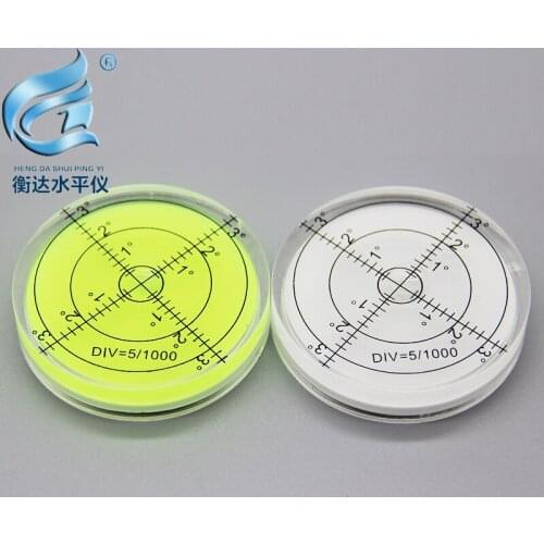 Universal level round plastic level bubble portable level high precision level bubble 60*12mm