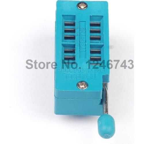 2PCS IC Test Universal ZIF Socket 14Pin 14 Pin Dip 2.54mm IC Socket Pitch
