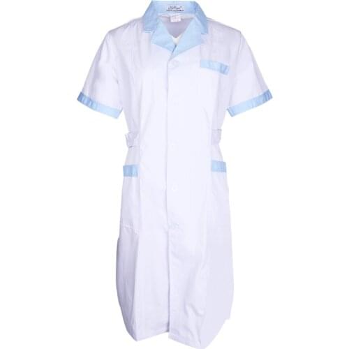 Women Lab Coat, Classic Fit, 100% Cotton, 40 Inch Length White