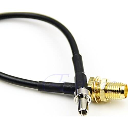 1PC TS9 Straight To RP-SMA Female Pigtail Connector Adapter Cable New