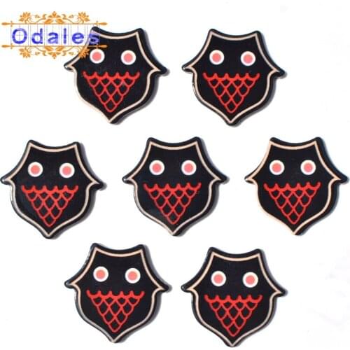 10Pcs/lots Halloween Funny Bat Resin Accessories Scrapbooking Decor Home DIY Crafts Material Flat Back Button Supplies