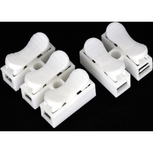 10x3P 2PSpring Connector LED Strip Light Wire Connecting No Welding No Screws Quick Connector cable clamp Terminal Block 2 3 Way