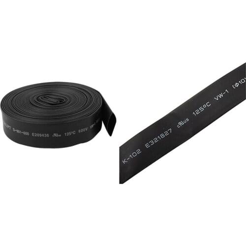 2 Pcs Polyolefin Heat Shrinkable Tube Sleeving 2:1 Shrink Ratio Dia 10Mm & 6M