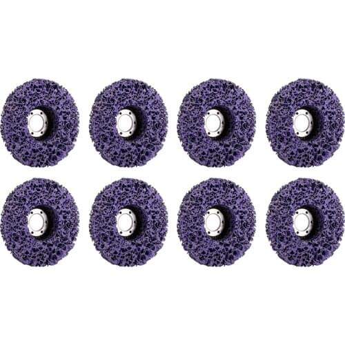 GTBL 8Pcs 125Mm Poly Strip Disc Abrasive Wheel Paint Rust Remover Clean Grinding Wheels for Durable Angle Grinder