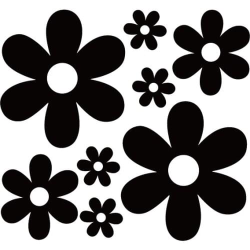 Car Sticker Flower Beautiful for Car Window Body Decoration Automobiles Motorcycles Exterior Accessories Vinyl Decals