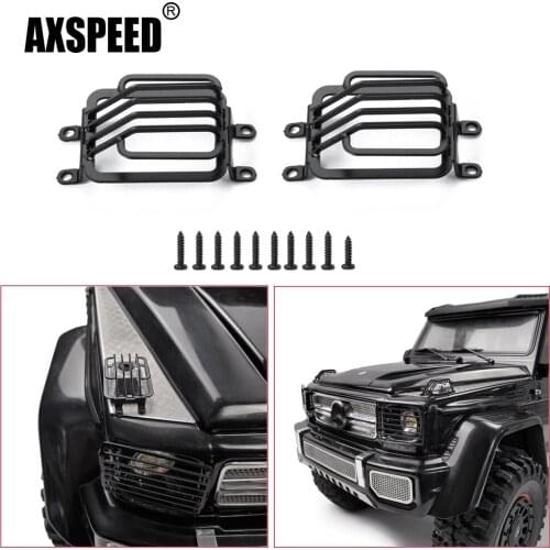 AXSPEED Simulation Metal Side Light Lamp Cover for Traxxas TRX-6 G63 1/10 RC Rock Crawler Car Accessories Decoration Parts