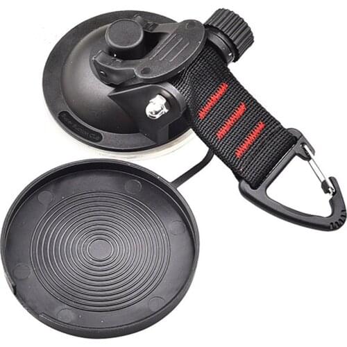 Tarp Tent Suction Cup Hook Tarpaulin Rubber Fixing Hook with Strap Camping Hiking Accessories Car Suction Cuo Hook