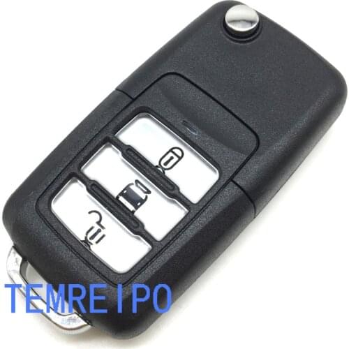 3 buttons key case shell replacement case for chevrolet Captiva with left key blade