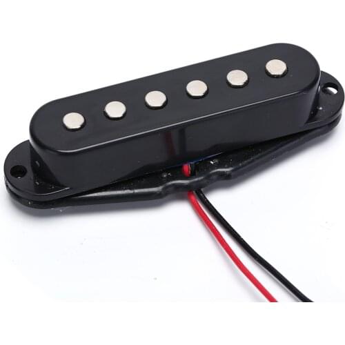 Black Single Coil Sound Pickup for 6 Strings Electric Guitar Harmonious