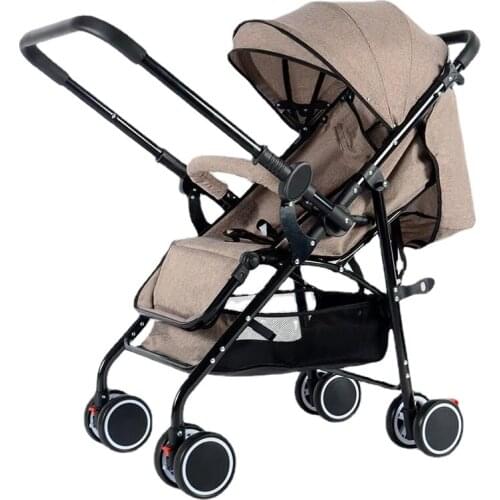 Baby Stroller Ultra-light Folding Can Sit and Lie Baby Stroller Children Portable