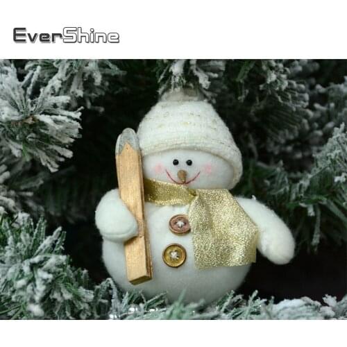 EverShine Diamond Painting Cartoon Cross Stitch Diamond Mosaic Snowman Rhinestones Art Home Decor Handicraft Christmas Gifts