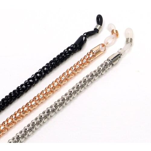 2021 Punk Metal glasses rope lanyard neck strap non-slip glasses chain Simple Casual sunglasses holder accessories
