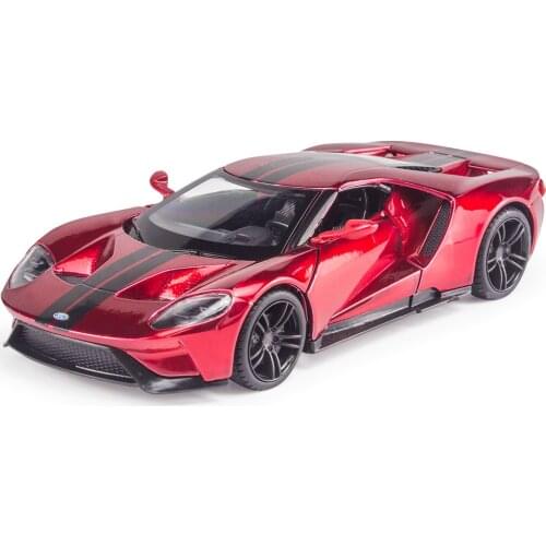 1:36 racing sports car model childrens pull back simulation boxed car car toy collection ornaments boys and girls Christmas 3-1