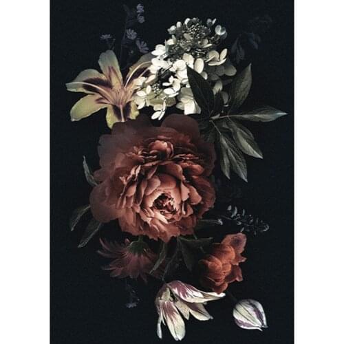 Flower Rose DIY Embroidery Cross Stitch 11CT Kits Craft Needlework Cotton Thread Home Decoration For Living Room Dropshipping