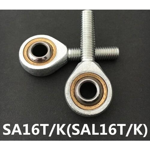 4pcs SA16T/K POS16 16mm right hand male outer thread metric rod end joint bearing Free shipping SA16 SAL16/T/K SAL16