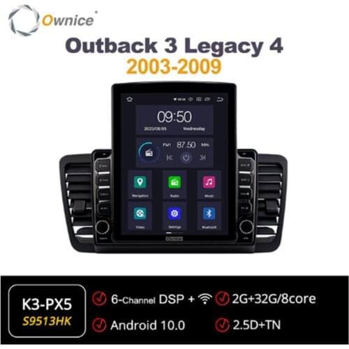 Ownice Android 10.0 Octa 8 Core Car Radio for Subaru Outback 3 Legacy 4 2003-2009 GPS Multimedia Stereo PlayerTesla Style