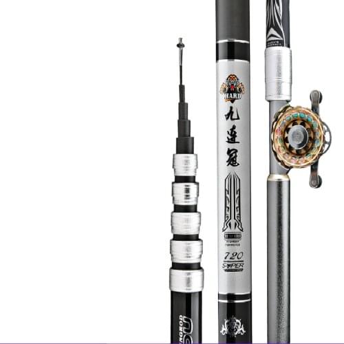 Hollow Rod Front-End Fishing Peche Short Section 3.6m-7.2m Positioning Fishing Stick De Pesca Super Hard Hand Olta Fishing Pole