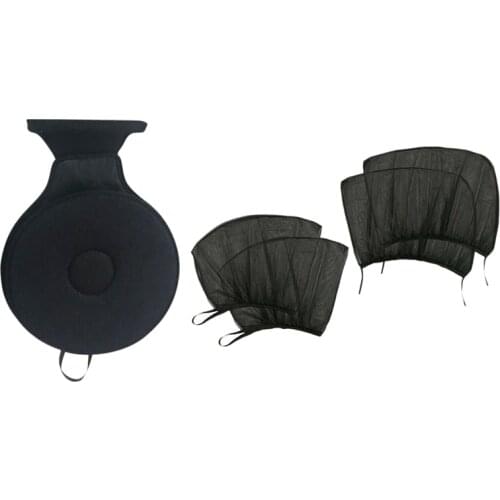 Swivel Seat Cushion for Elderly for Tailbone Pain Suffer with 4Pcs Sun Shade Front Rear Side Cover UV Rays Protection