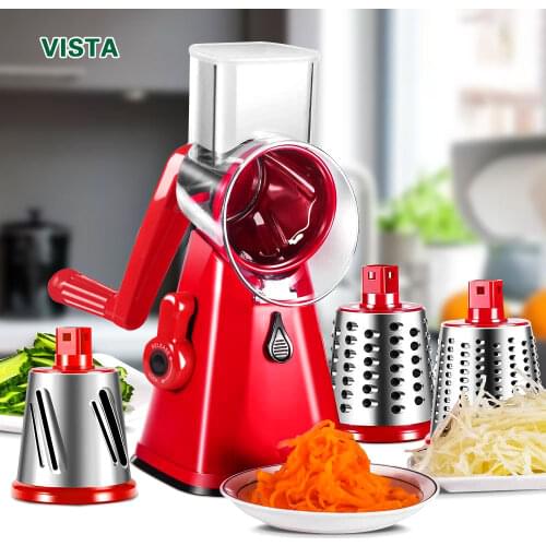 Manual Vegetable Cutter Slicer Kitchen Accessories Multifunctional Round Rotate Mandoline Slicer Potato Cheese Kitchen Gadgets