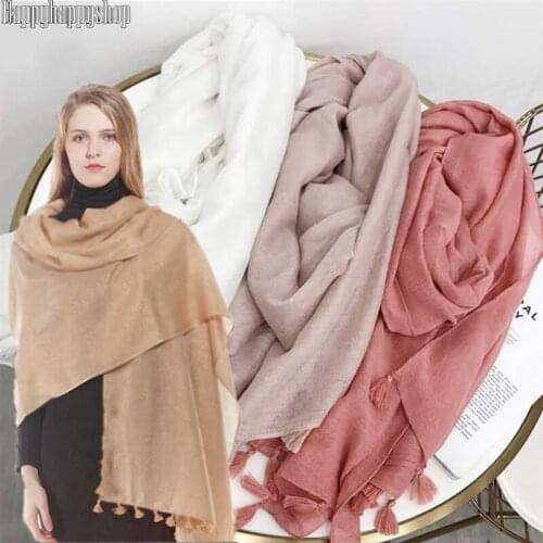 Women Viscose Scarf Big Size Muslim Plain Viscose Hijab Tassel Scarves Islamic Hijab Shawls Arab Wraps Headband Shayla 180*90cm